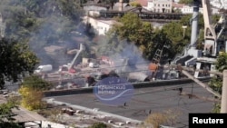 乌克兰导弹袭击克里米亚半岛的塞瓦斯托波尔。(2023年9月13日)