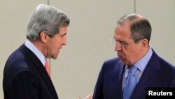 Держсекретар США Джон Керрі і міністр закордонних справ РФ Сергій Лавров