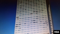 东芝其名来自百年以上总部位于东京港区芝浦的地名简称(美国之音歌篮拍摄)