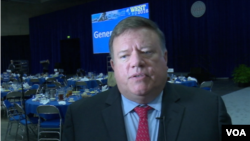 退休中将戴利称部署导弹撕破中国和平假相(美国之音黎堡拍摄)