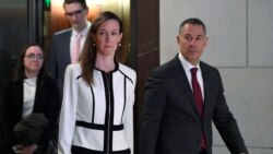 彭斯副总统的特别顾问詹妮佛·威廉斯抵达国会,准备接受闭门面谈。(2019年11月7日)