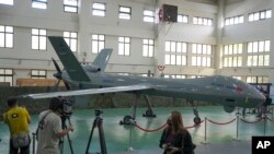 Máy bay không người lái cỡ lớn UAV Teng Yun của Viện Khoa học và Công nghệ Quốc gia Chung-Shan, Đài Loan (ảnh tư liệu, tháng 11/2022).