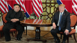 特朗普表示北韓為核子強權稱與金正恩關係仍然良好 特朗普於第一任期和金正恩建立關係,圖為2019年兩人在越南河內二度會晤。 (截圖自Trump White House Archived)