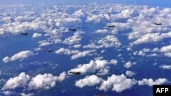 Ảnh minh họa các máy bay chiến đấu của Hàn Quốc và Mỹ, ngày 31/8/2017.