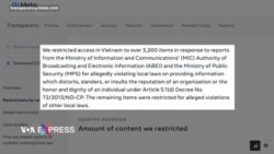 Facebook ngày càng tăng cường kiểm duyệt theo yêu cầu của chính phủ Việt Nam Facebook ngày càng tăng cường kiểm duyệt theo yêu cầu của chính phủ Việt Nam