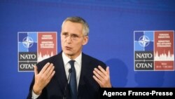 На фото: генеральний секретар НАТО Єнс Столтенберґ