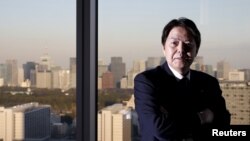 日本新任外务大臣林芳正资料照(2016年1月26日)