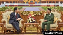 ဗိုလ်ချုပ်မှူးကြီးမင်းအောင်လှိုင်နှင့် တရုတ် အာရှရေးရာ အထူးကိုယ်စားလှယ် H.E. Mr. Sun Guoxiang