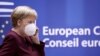 ဂျာမဏီ ဝန်ကြီးချုပ် Angela Merkel ကို Belgium နိုင်ငံ Brussels မြို့မှာ တွေ့ရ။ (အောက်တိုဘာ ၁၆၊ ၂၀၂၀)