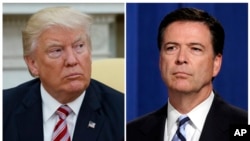 အမေရိကန်သမ္မတ Donald Trump နဲ့ FBI ညွှန်ကြားရေးမှူးဟောင်း James Comey