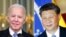 အမေရိကန်သမ္မတ Joe Biden (ဝဲ) နဲ့ တရုတ်သမ္မတ Xi Jinping.