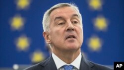 黑山共和国总统米洛·久卡诺维奇 (资料照片)